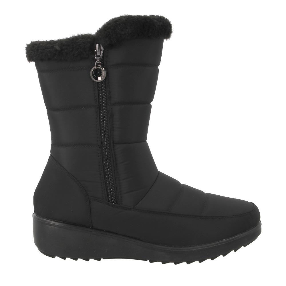 Foto 2 pulgar | Botas Nieve Invierno Mujer Acolchadas Resistentes Abrigadoras Gruesas Antideslizantes Negro