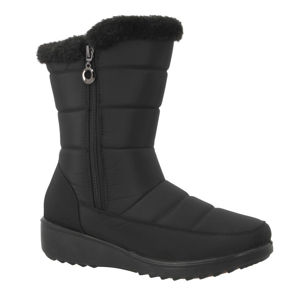 Foto 3 pulgar | Botas Nieve Invierno Mujer Acolchadas Resistentes Abrigadoras Gruesas Antideslizantes Negro