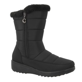 Foto 2 | Botas Nieve Invierno Mujer Acolchadas Resistentes Abrigadoras Gruesas Antideslizantes Negro