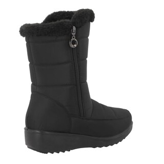 Foto 3 | Botas Nieve Invierno Mujer Acolchadas Resistentes Abrigadoras Gruesas Antideslizantes Negro