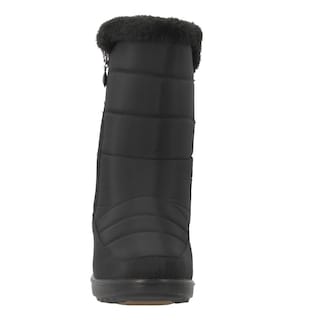 Foto 4 | Botas Nieve Invierno Mujer Acolchadas Resistentes Abrigadoras Gruesas Antideslizantes Negro