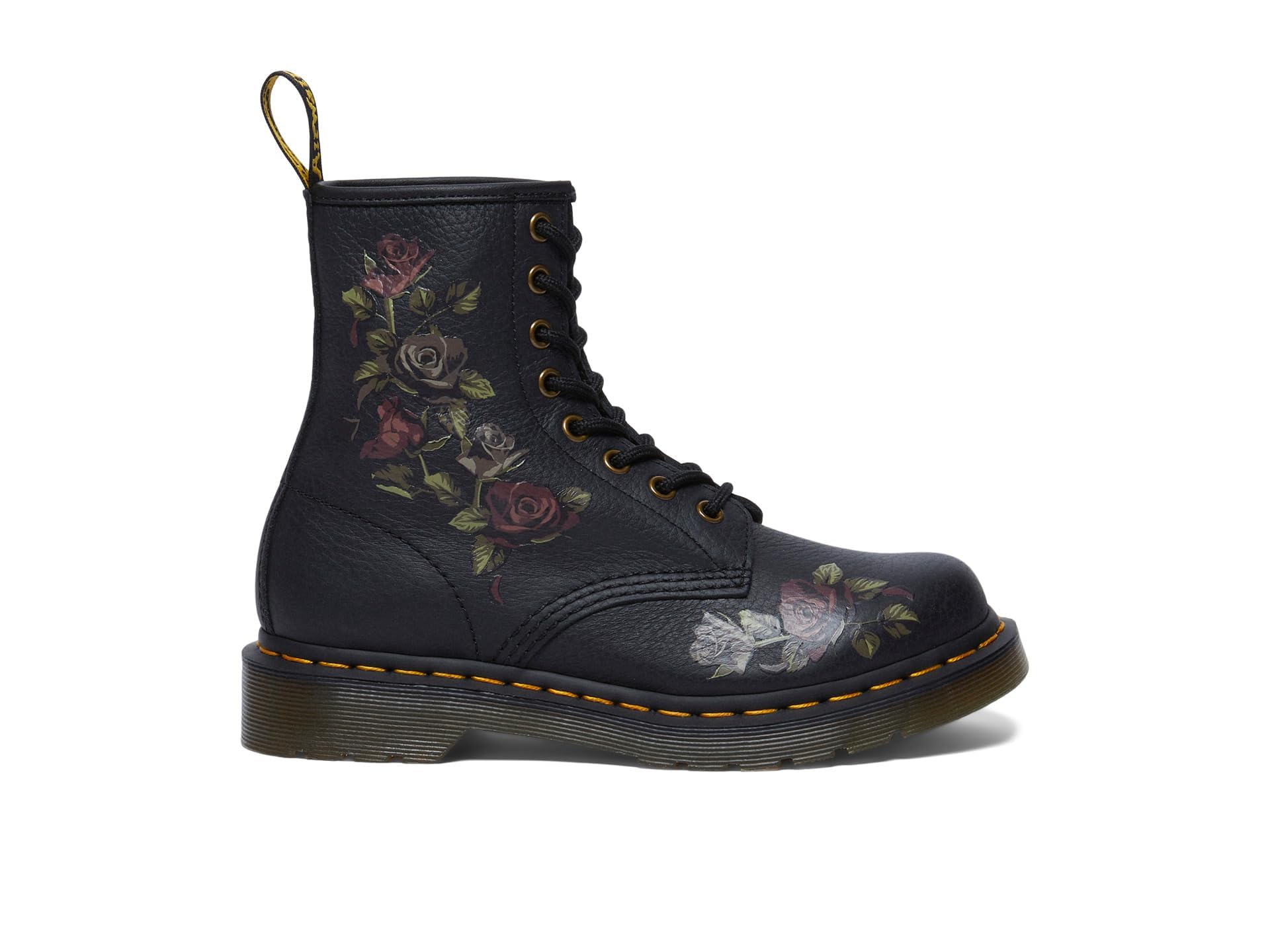 Foto 5 pulgar | Botas Dr. Martens 1460 De Piel Para Mujer Combat Decayed Roses - Venta Internacional.