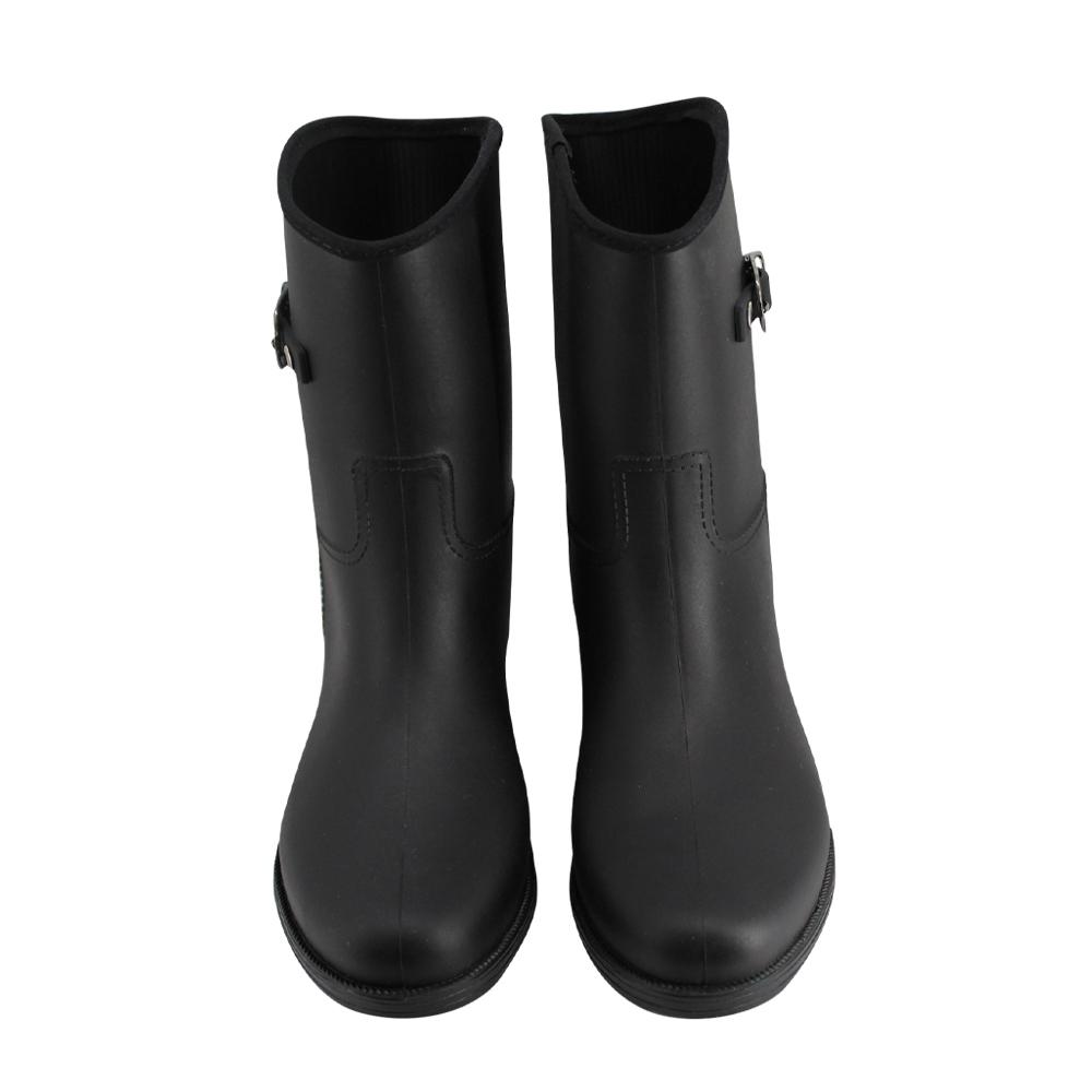 Foto 4 pulgar | Botas Mujer Lluvia Fashion Top Moda Dama Negro