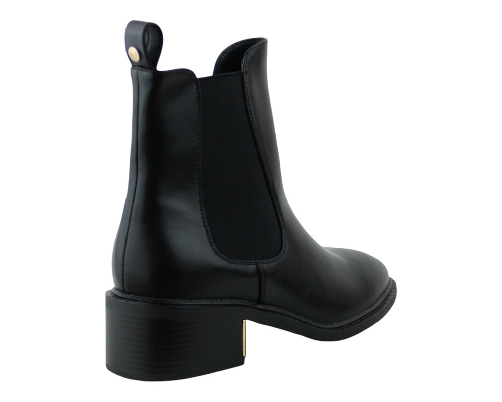 Foto 4 pulgar | Botin Para Mujer Lob Footwear Pu Negro 92304997