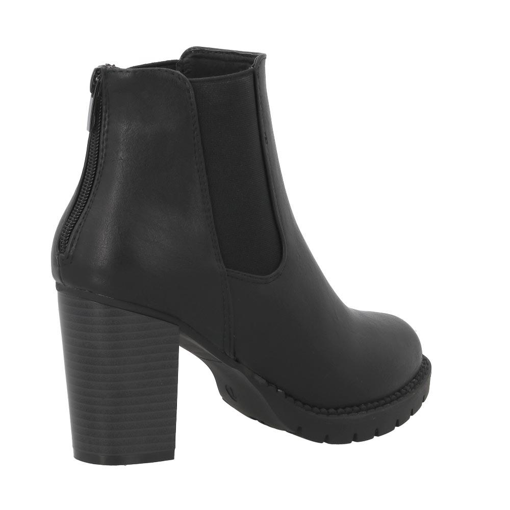 Foto 4 pulgar | Botas Head Over Heels Mujer Botines Invierno Elastico Comodos Negro