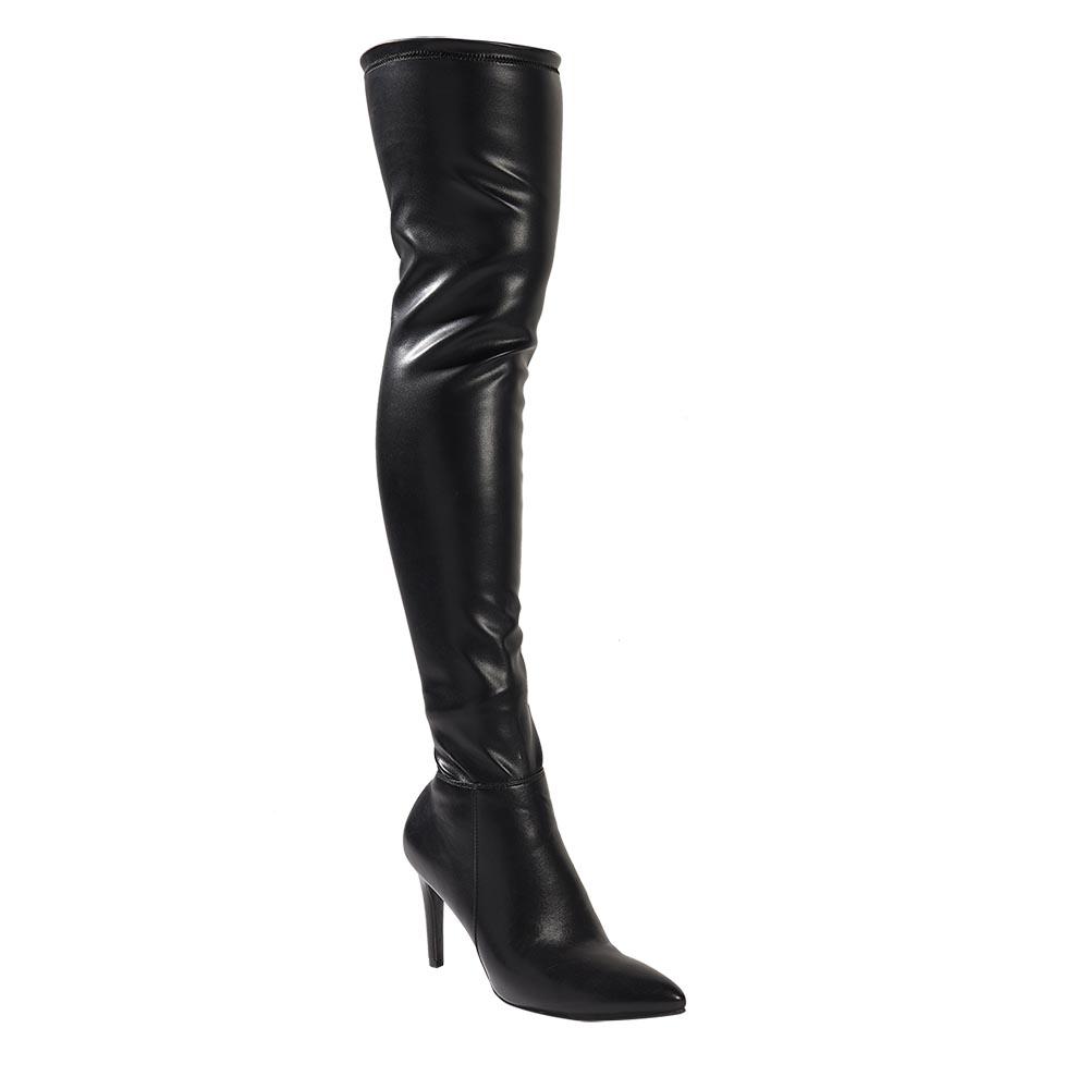 Botas Mujer Head Over Heels Dama Tacón Altas Negro