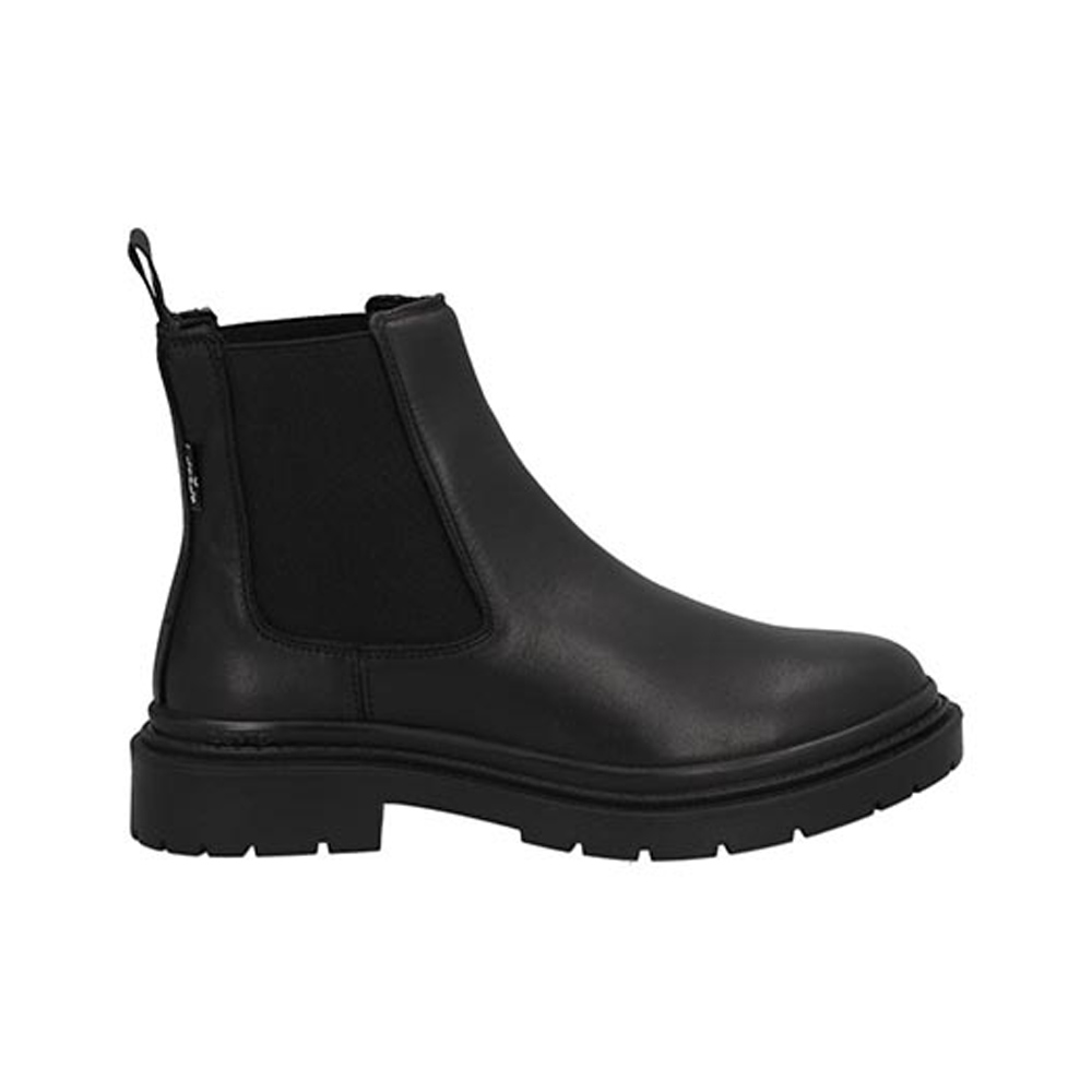 Bota Levi's L1223542 Casuales Original Tacón Ancho Botín Negro para Dama