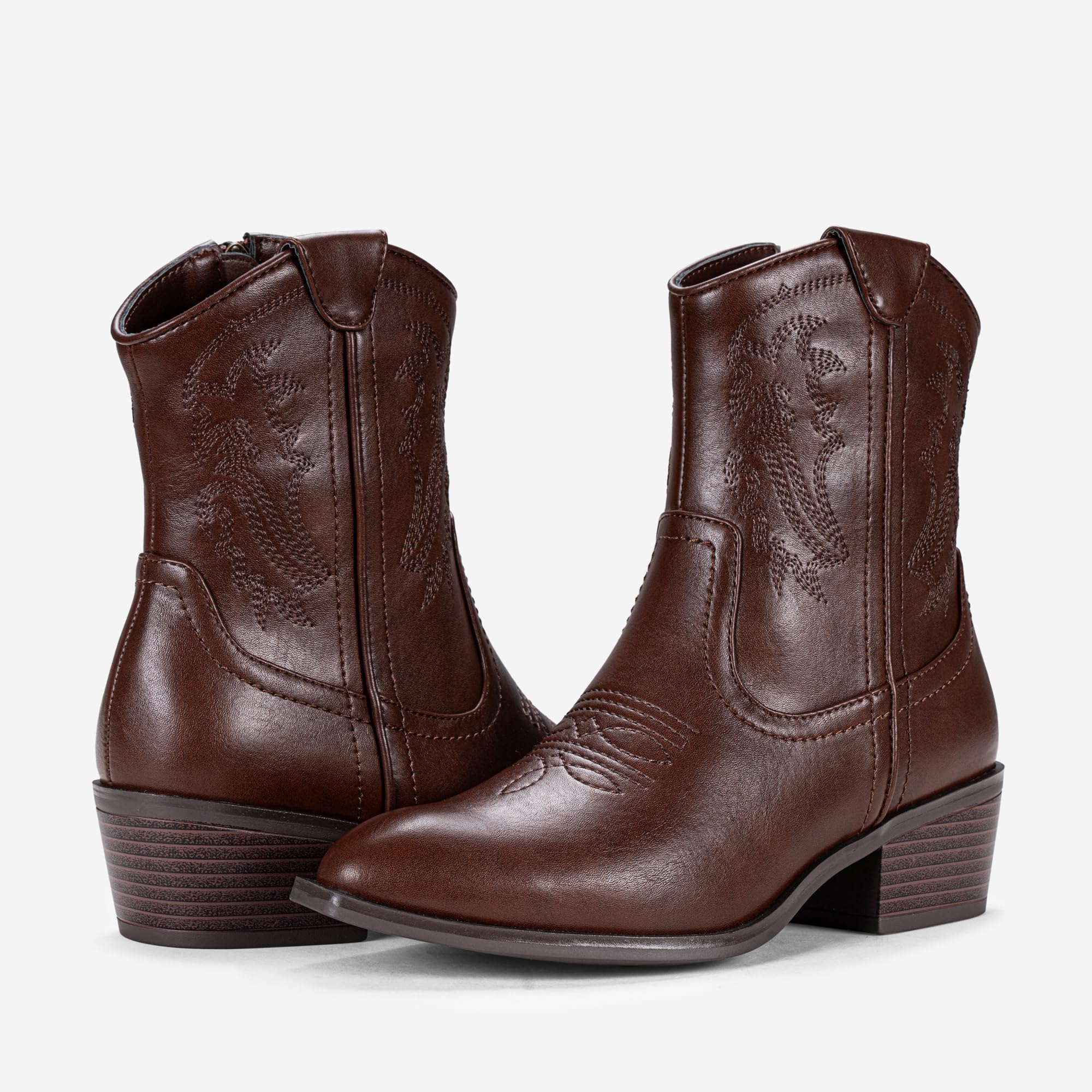 Foto 7 | Botines Vepose 9816 Para Mujer, Estilo Vaquero, Color Whisky/marrón, Talla 11 - Venta Internacional.