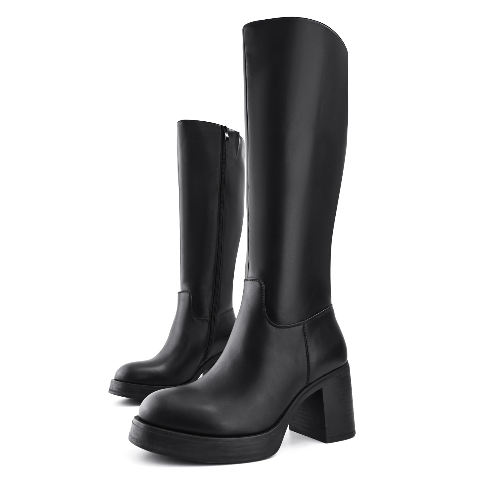 Foto 4 pulgar | Botas Hasta La Rodilla Shoe'n Tale Platform Para Mujer, Color Negro - Venta Internacional.