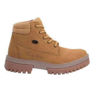 Foto 2 | Bota Caribu 616t Nobuck Piel Color Paja Botines Para Dama Antiderrapante