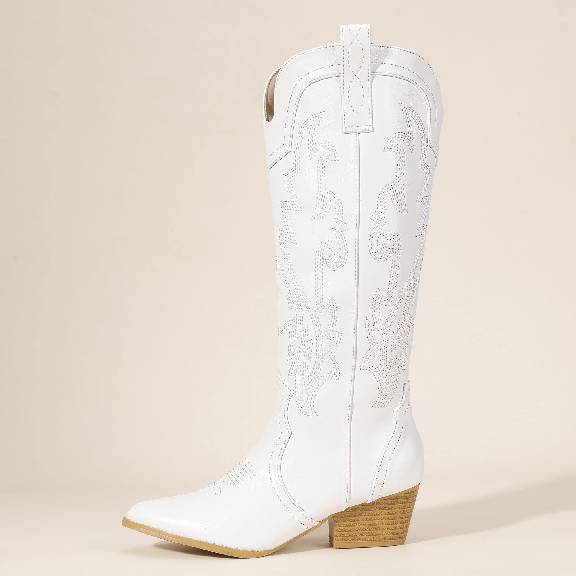 Foto 6 pulgar | Botas Vaqueras Idifu In2 Cowgirl Knee High Western White Women - Venta Internacional.