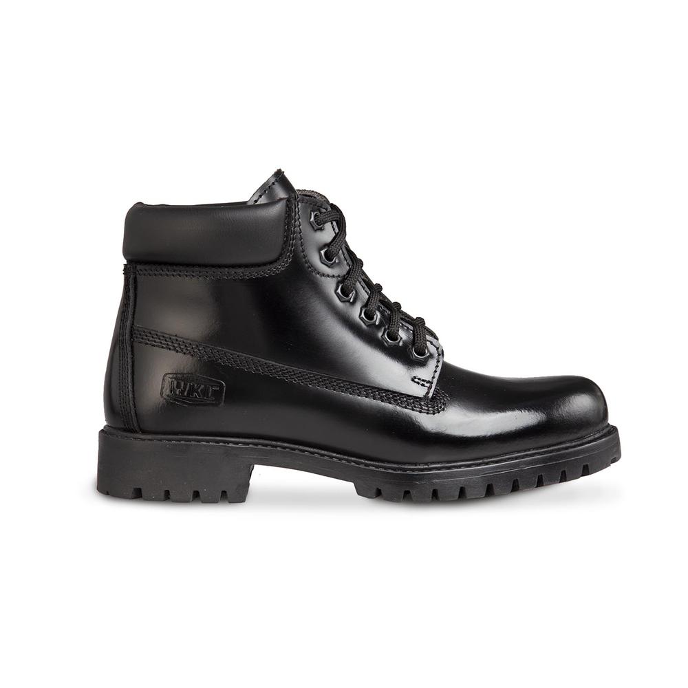 Foto 3 pulgar | Bota Mujer Botín Casual De Piel Dama Workland 77611 Negro Negro