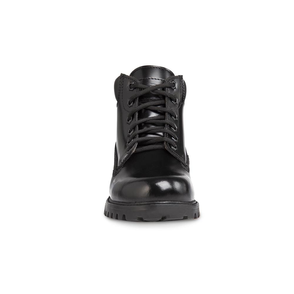 Foto 4 pulgar | Bota Mujer Botín Casual De Piel Dama Workland 77611 Negro Negro
