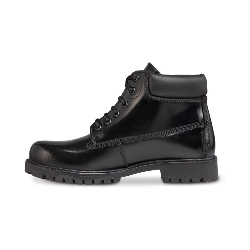 Foto 5 pulgar | Bota Mujer Botín Casual De Piel Dama Workland 77611 Negro Negro