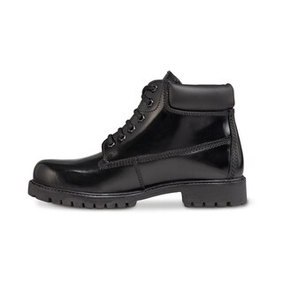 Foto 4 | Bota Mujer Botín Casual De Piel Dama Workland 77611 Negro Negro