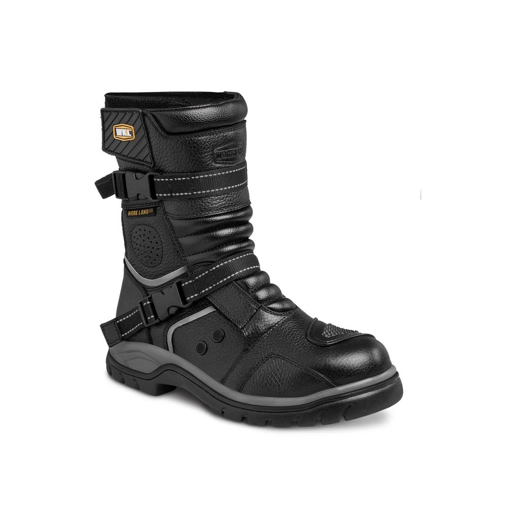 Foto 2 pulgar | Botas Biker Moto Mujer Motociclista Workland 2.0 Negro Negro