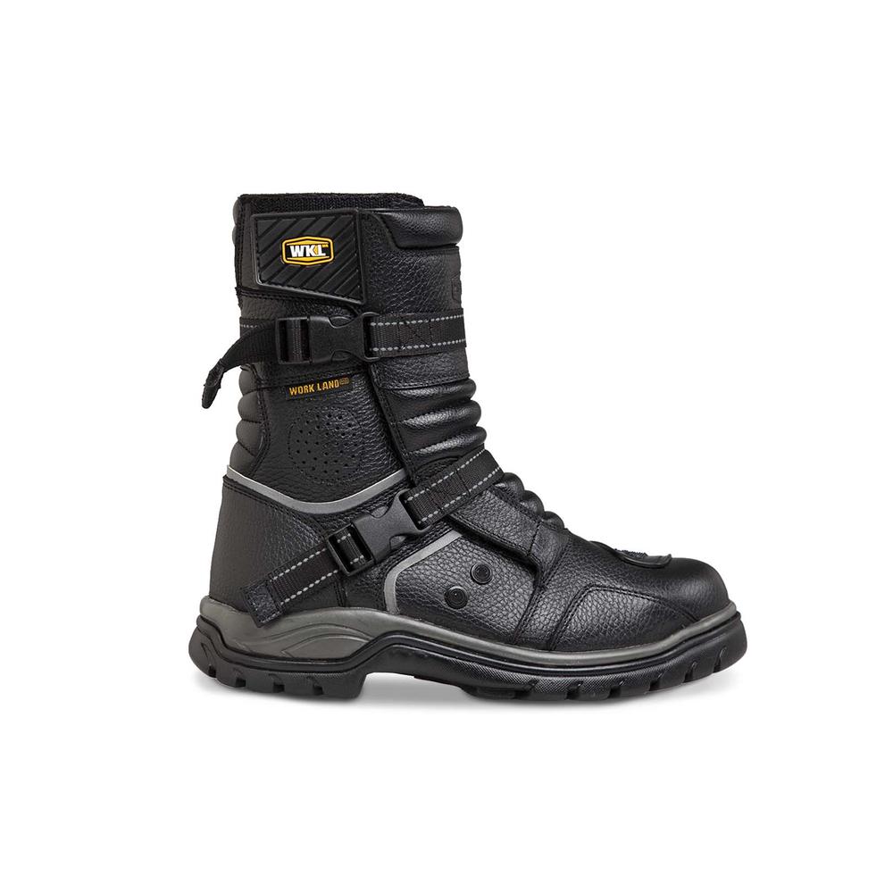 Foto 3 pulgar | Botas Biker Moto Mujer Motociclista Workland 2.0 Negro Negro