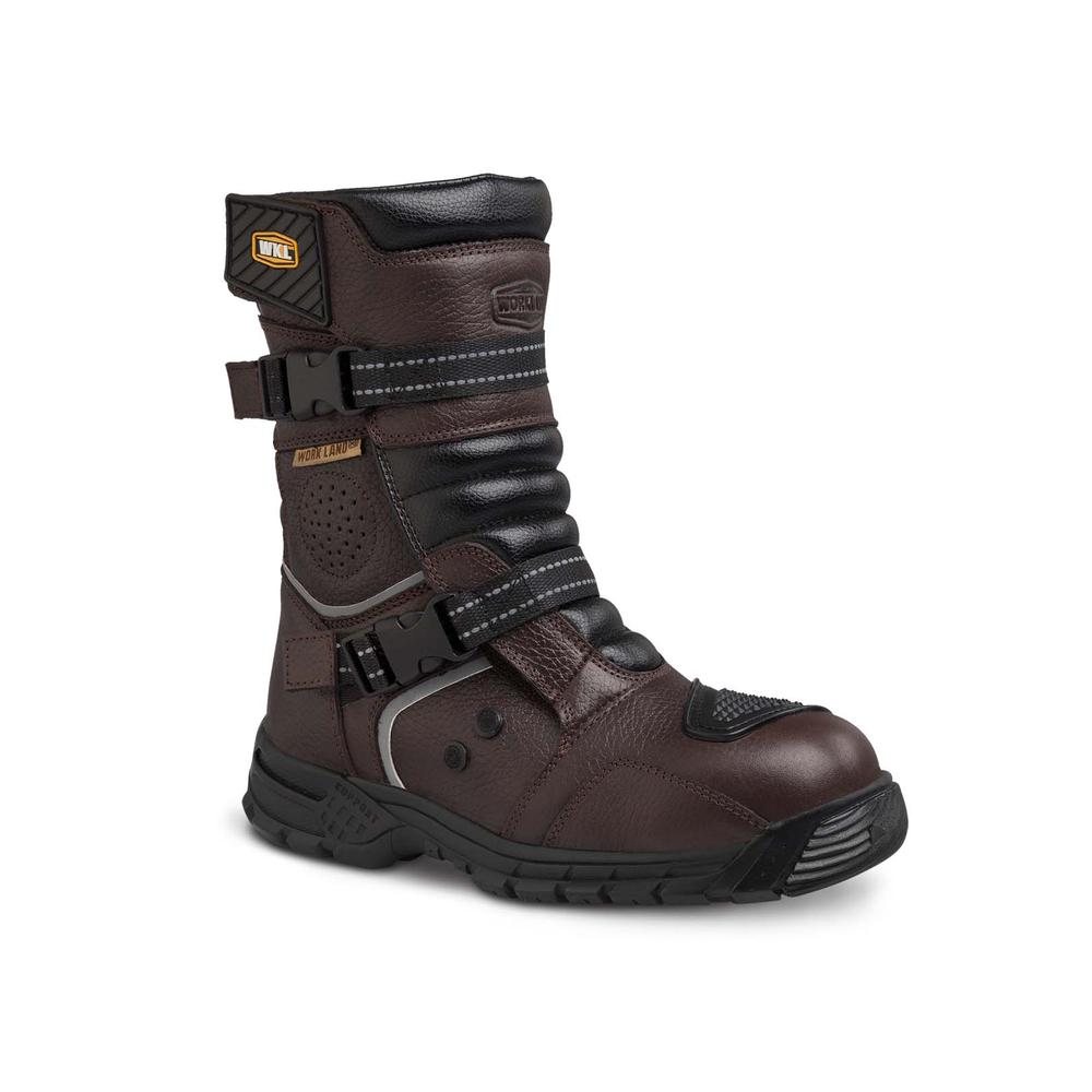 Bota Motociclista Mujer Biker Dama Workland 78218 Chocolate Cafe