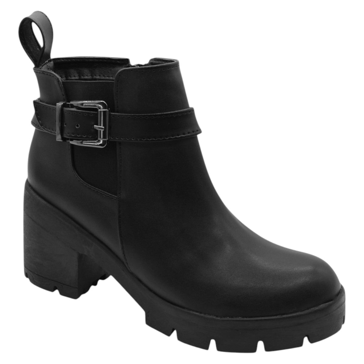 Foto 2 pulgar | Botas Casuales Rbbasics Piel Vegana Negras para Mujer