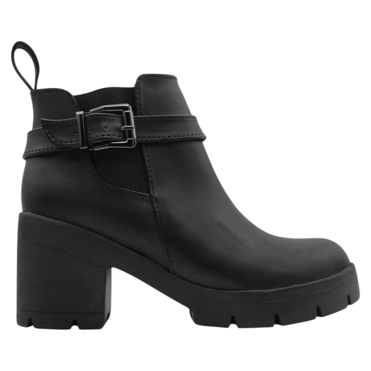 Foto 3 pulgar | Botas Casuales Rbbasics Piel Vegana Negras para Mujer