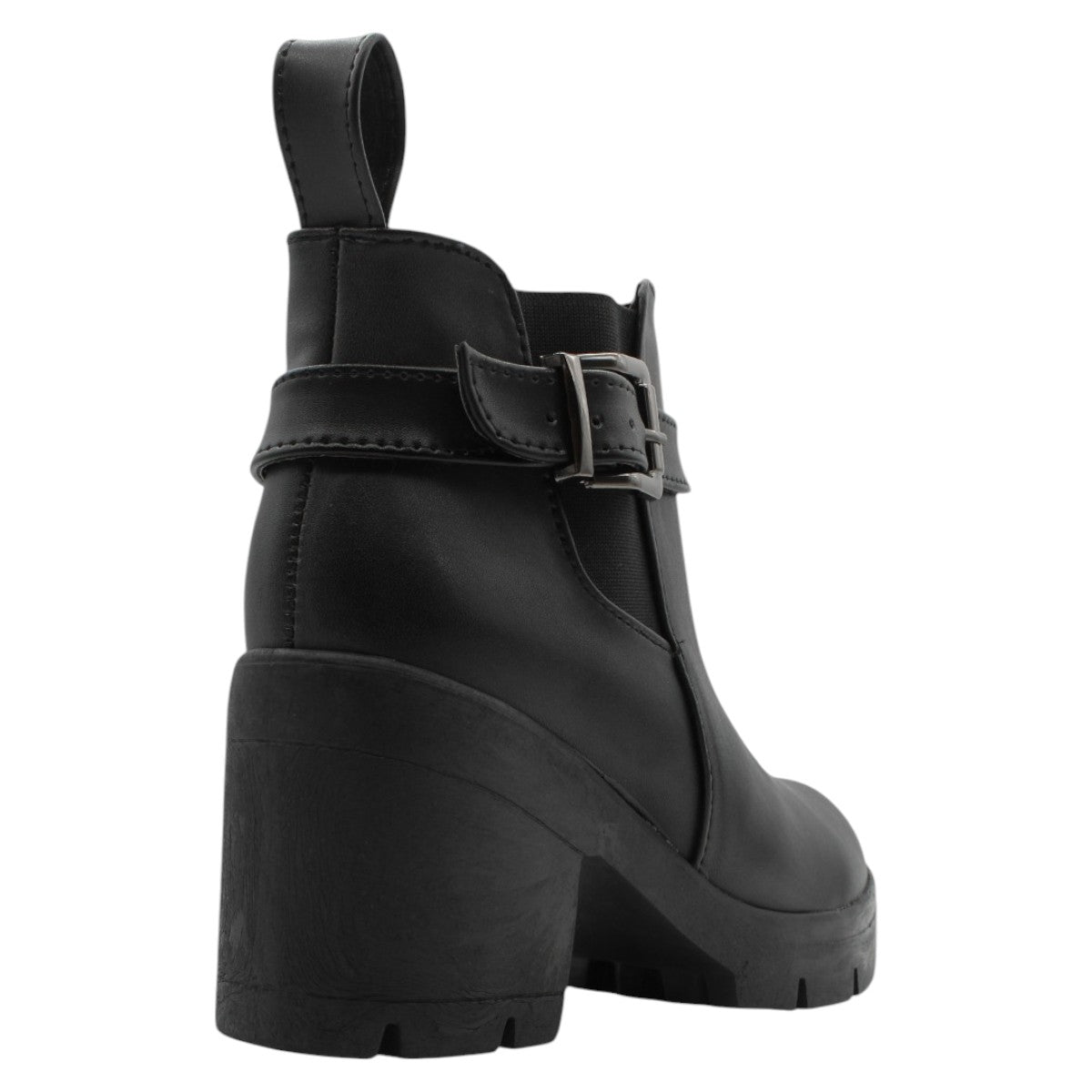 Foto 4 pulgar | Botas Casuales Rbbasics Piel Vegana Negras para Mujer