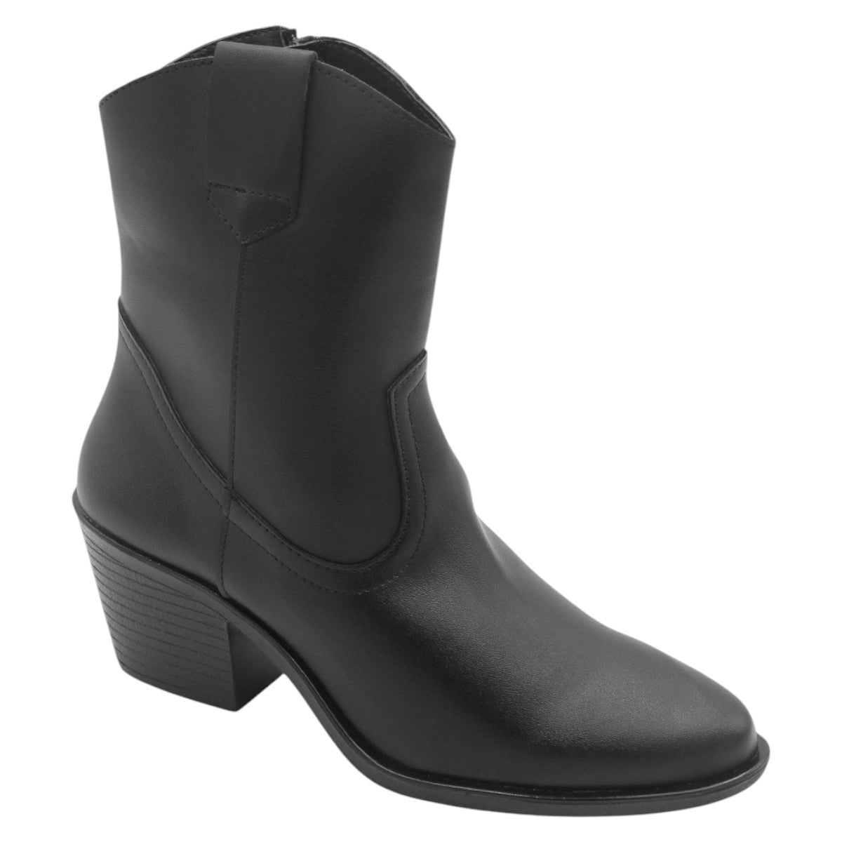 Foto 2 pulgar | Botas Tipo Western RBCollection Exterior Piel Vegana Negro para Mujer