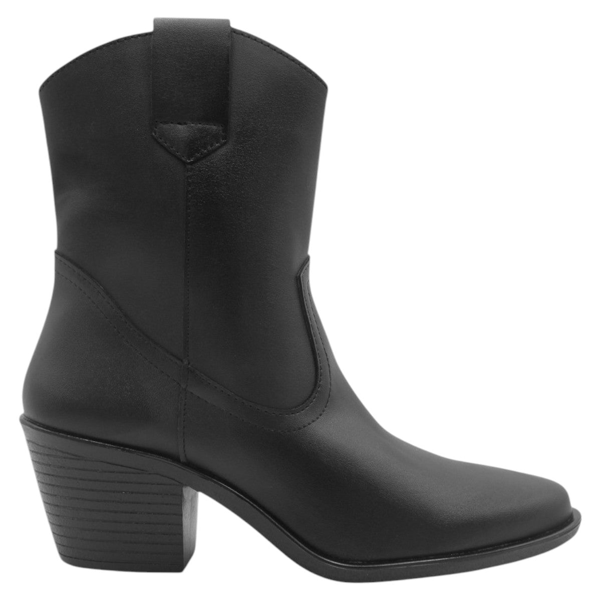 Foto 3 pulgar | Botas Tipo Western RBCollection Exterior Piel Vegana Negro para Mujer