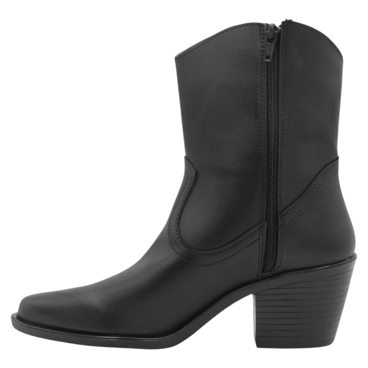 Foto 5 pulgar | Botas Tipo Western RBCollection Exterior Piel Vegana Negro para Mujer