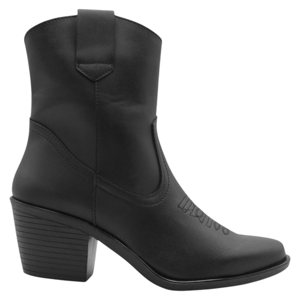 Foto 3 pulgar | Botas Tipo Western RBCollection Exterior Piel Vegana Negro para Mujer