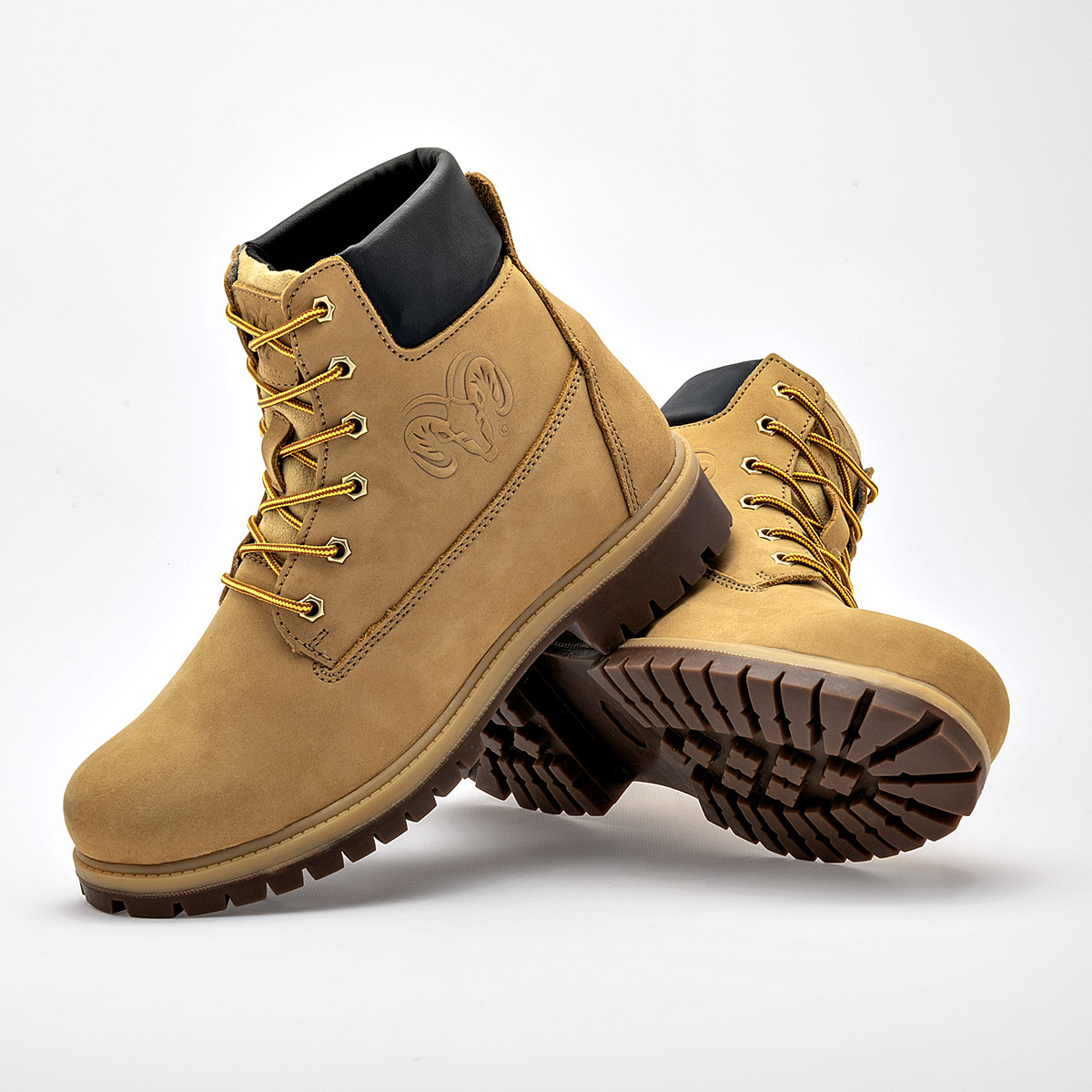 Foto 4 | Ram Zapato Para Hacer Hiking Para Hombre Amarillo Negro