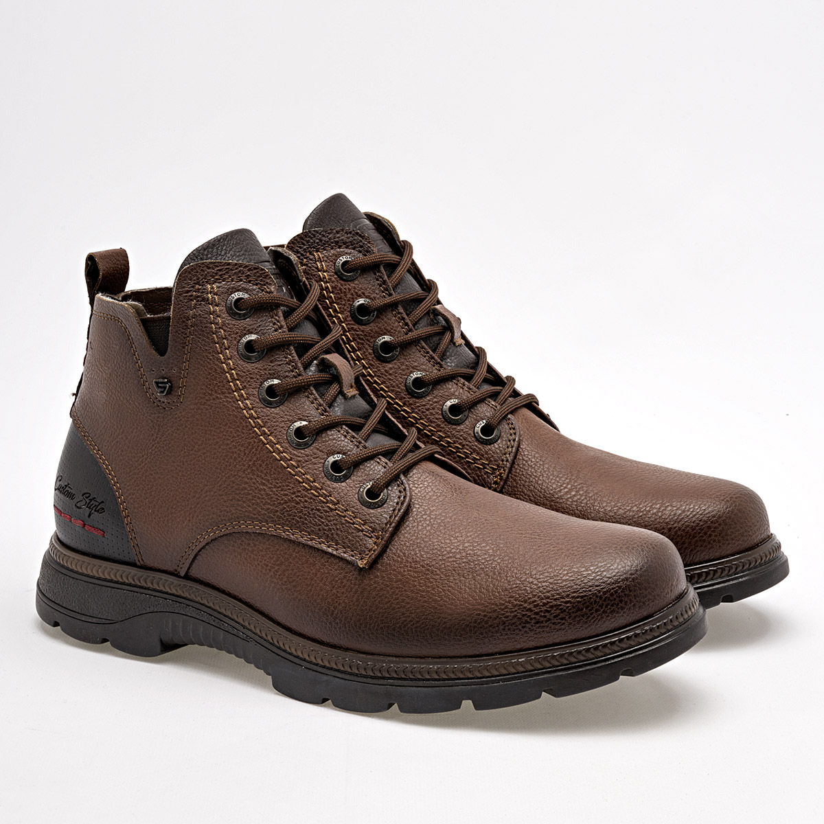 Foto 2 | Negro Total Bota Para Hombre Café