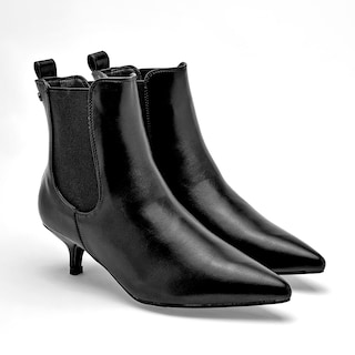 Foto 2 | Botines Moramora Color Negro Para Mujer