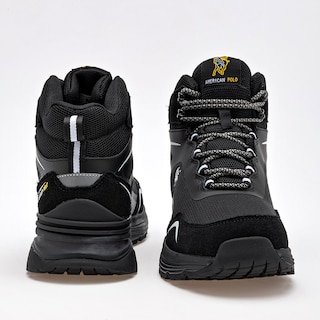 Foto 3 | Zapato para Hacer Hiking American Polo Negro para Hombre