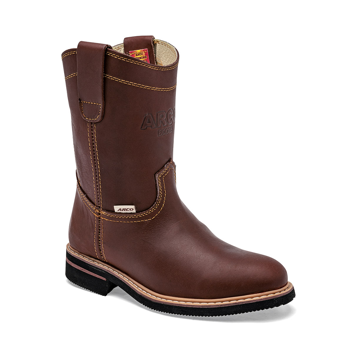 Arco Bota Para Hombre Café