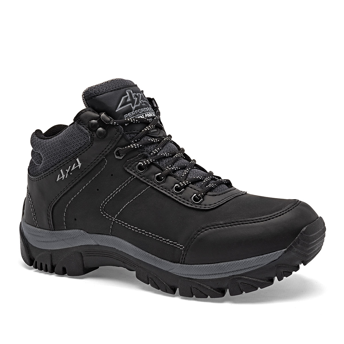 Foto 2 pulgar | 4x4 Zapato Para Hacer Hiking Para Hombre Negro Gris