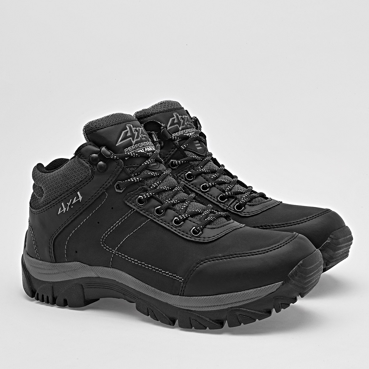 Foto 3 pulgar | 4x4 Zapato Para Hacer Hiking Para Hombre Negro Gris