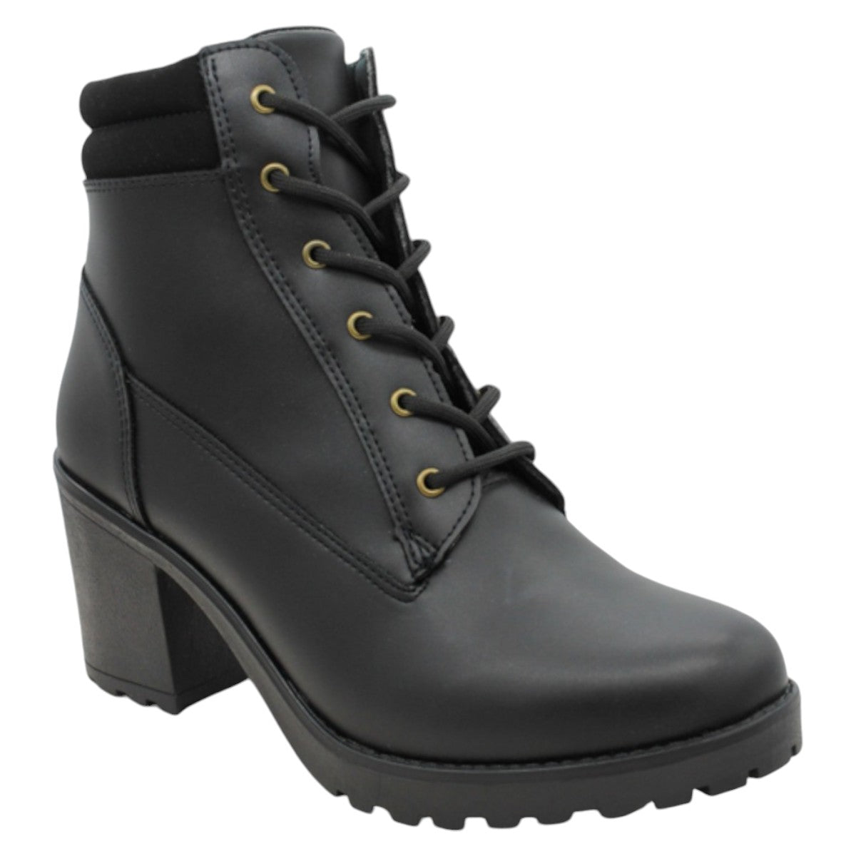 Botines Rbcollection Exterior Piel Vegana Negro Para Mujer