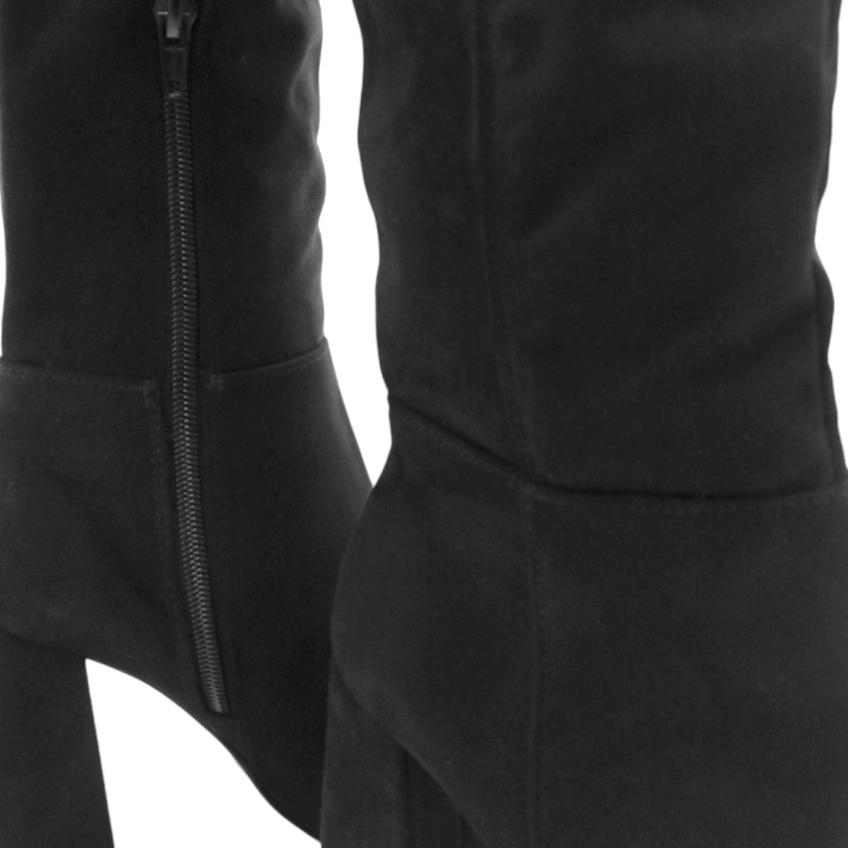 Foto 6 | Botas Altas Rbcollection Exterior Gamuza Sintética Negro Para Mujer