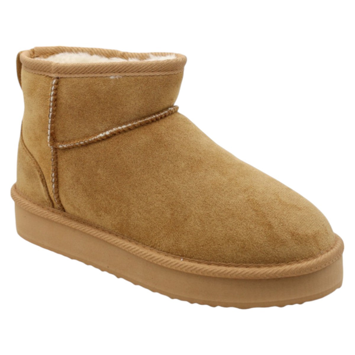 Botas Casuales Rbcollection Exterior Gamuza Café para Mujer