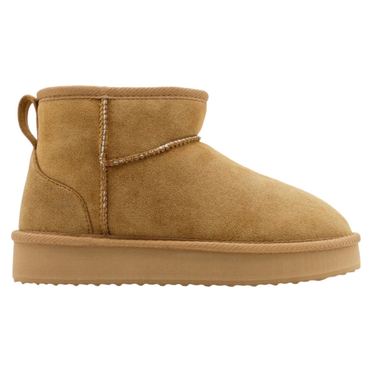 Foto 4 pulgar | Botas Casuales Rbcollection Exterior Gamuza Café para Mujer