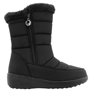 Foto 3 | Botas Casuales Rbcollection Bosqui Exterior Textil Negro Para Mujer