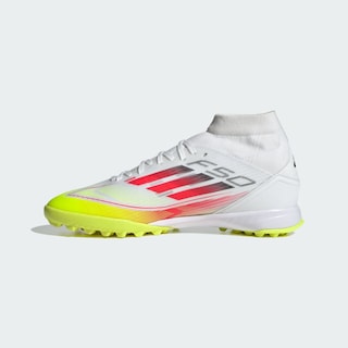 Foto 3 | Tenis Deportivos Adidas Chimpunes F50 League Pasto Sintético Blancos para Mujer