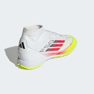 Foto 8 | Tenis Deportivos Adidas Chimpunes F50 League Pasto Sintético Blancos para Mujer