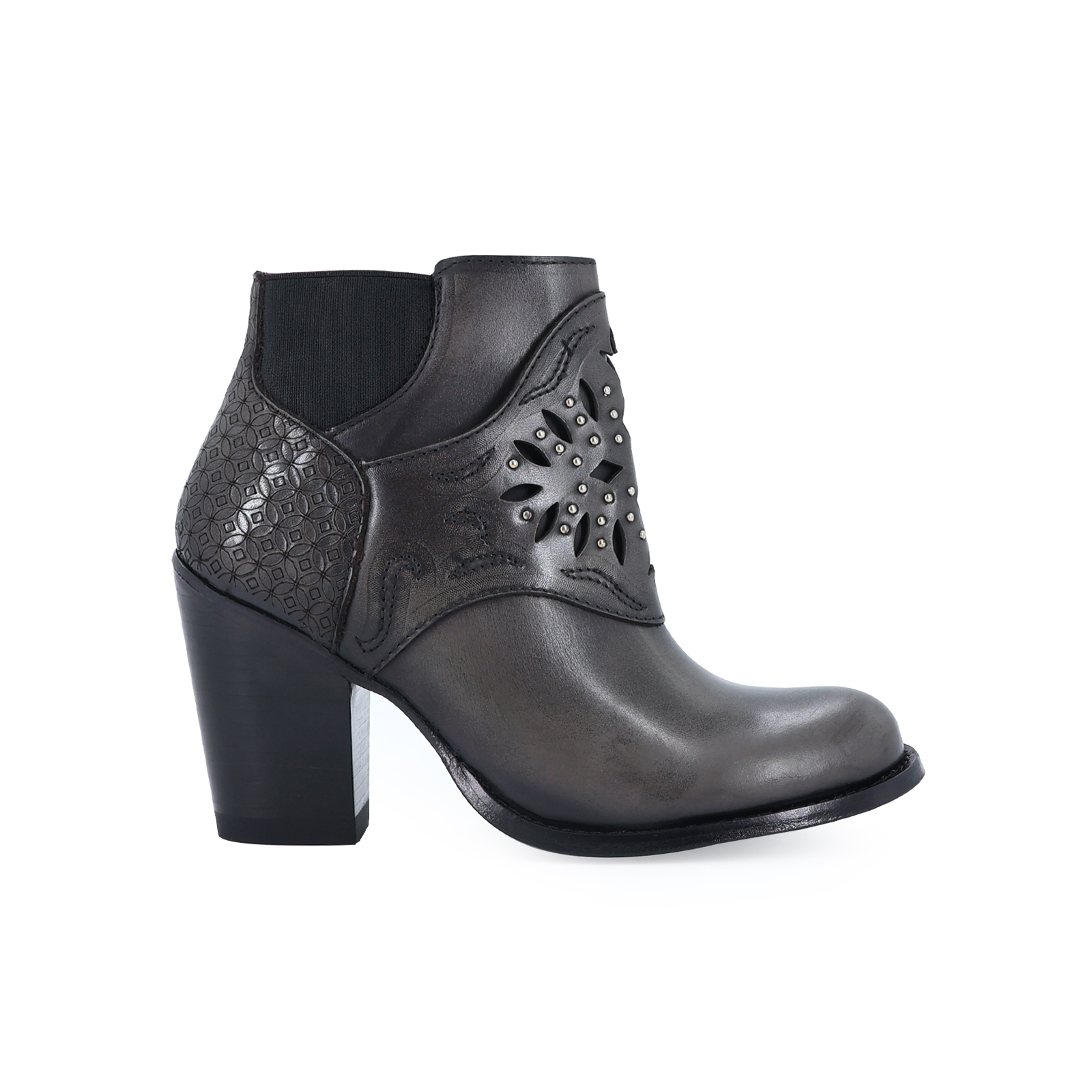 Foto 6 | Botin Real Moda Vaquera Maryland Color Gris Piel Res