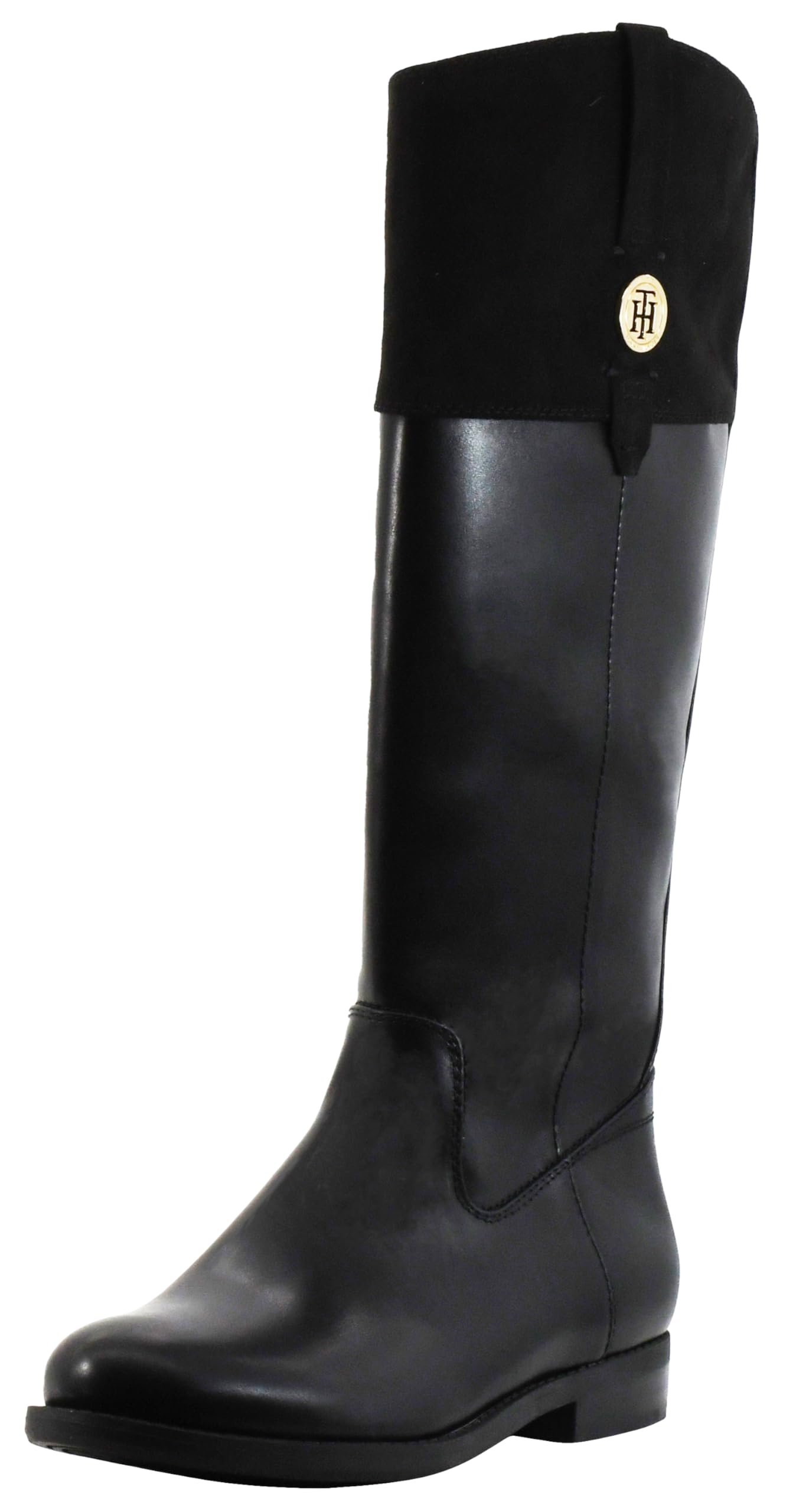 Bota Tommy Hilfiger Shano Para Mujer, Piel Sintética, Color Negro - Venta Internacional.