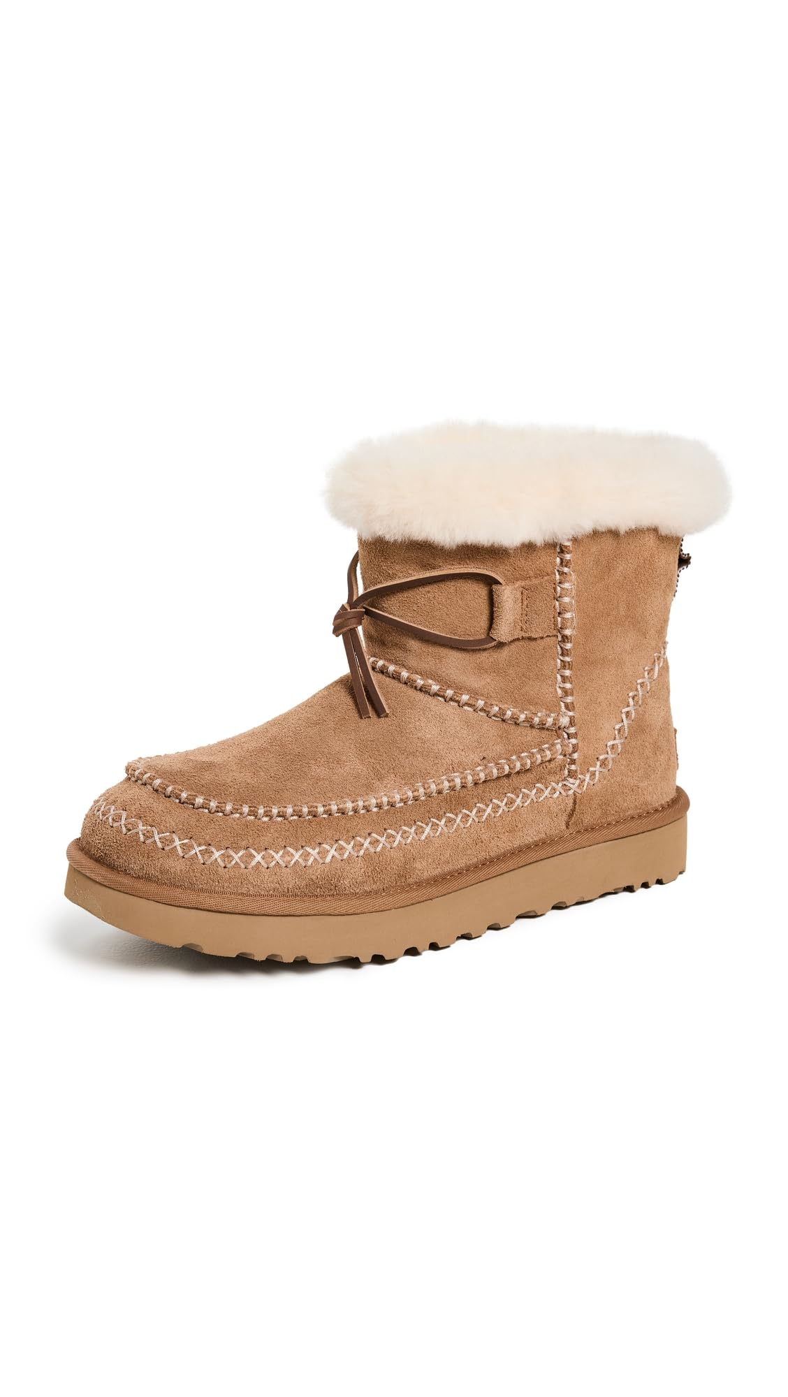 Foto 2 pulgar | Bota Moderna Ugg Classic Mini Alpine Para Mujer, Color Castaño - Venta Internacional.