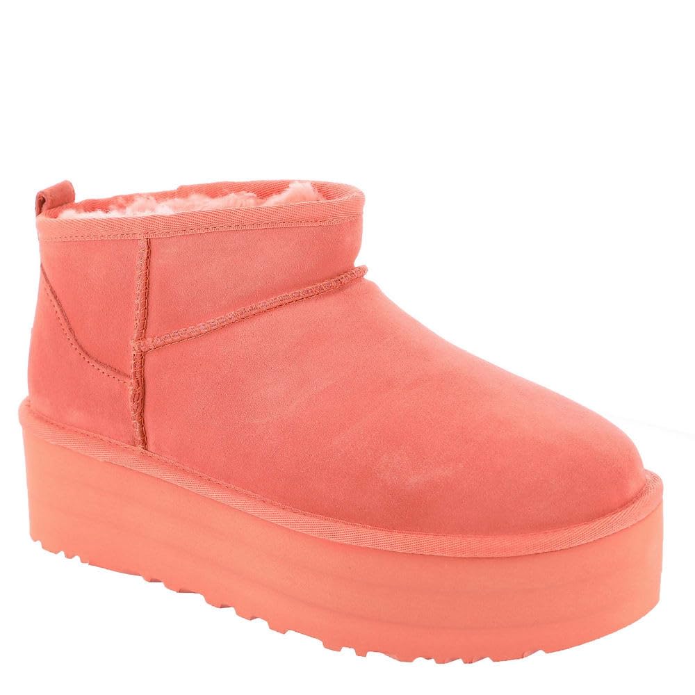 Foto 2 pulgar | Bota De Moda Ugg Classic Ultra Mini Platform Para Mujer, Color Coral - Venta Internacional.