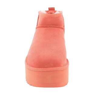 Foto 5 | Bota De Moda Ugg Classic Ultra Mini Platform Para Mujer, Color Coral - Venta Internacional.