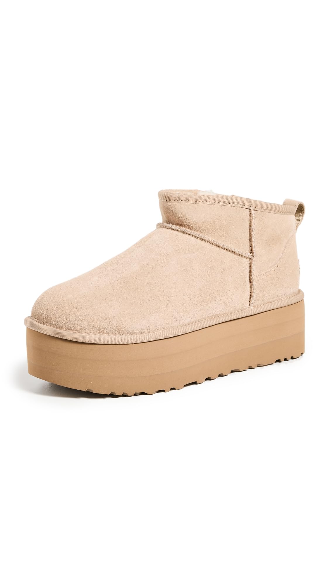 Foto 2 pulgar | Bota De Moda Ugg Classic Ultra Mini Platform Para Mujer, Color Arena - Venta Internacional.