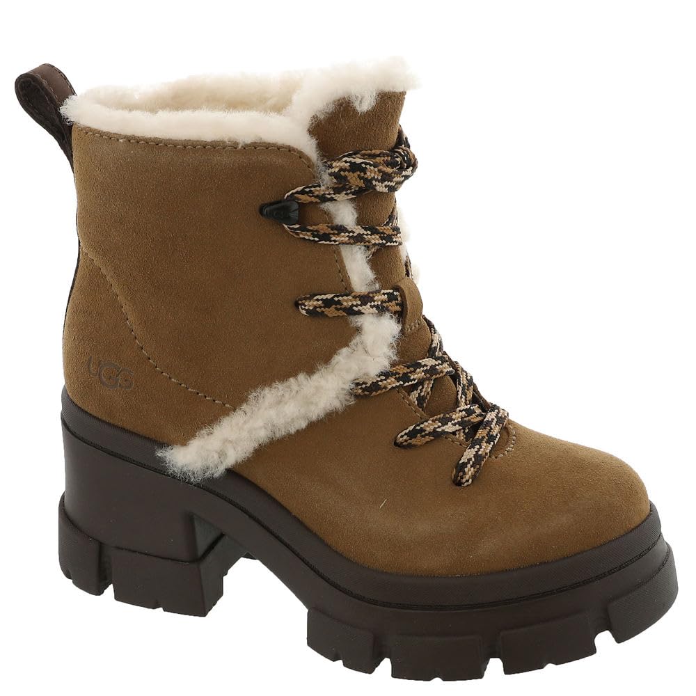 Foto 2 pulgar | Bota Moderna Ugg Brooklyn Hiker Para Mujer, Color Castaño, Talla 7.5 - Venta Internacional.